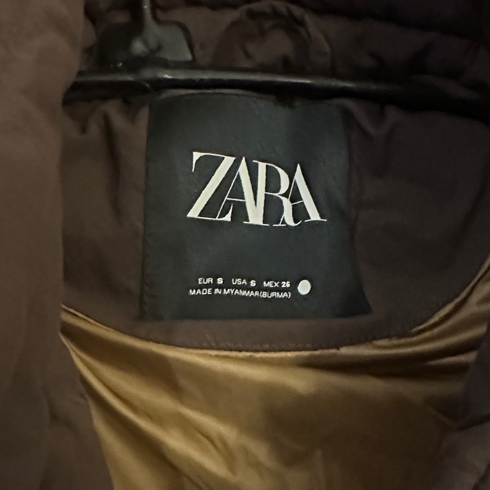 Zara Dark Brown Quilted Vest - Picture 2 of 2